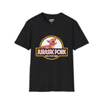 Jurassic Pork T-Shirt - Funny BBQ Pig Parody Tee